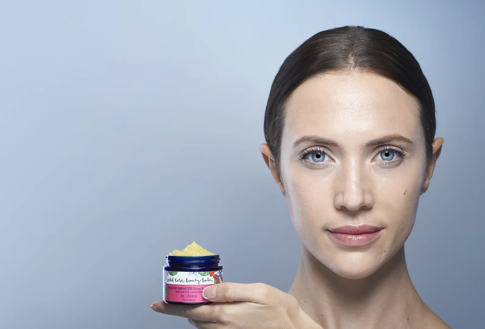 Wild Rose Beauty Balm With Model